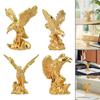 Eagle Statue Animal Figure Resin Sculpture Creative Ornament for Home Office Bookshelf Living Room