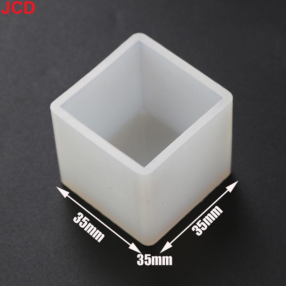 JCD 1pcs DIY Silicone Pendant Mold Jewelry Making Cube UV Epoxy Resin Mold Casting Mould Craft Jewelry Tools New