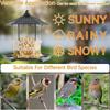 Tower Shape Bird Food Dispenser Transparent Bird Feeding Station Bird Food Container  Backyard