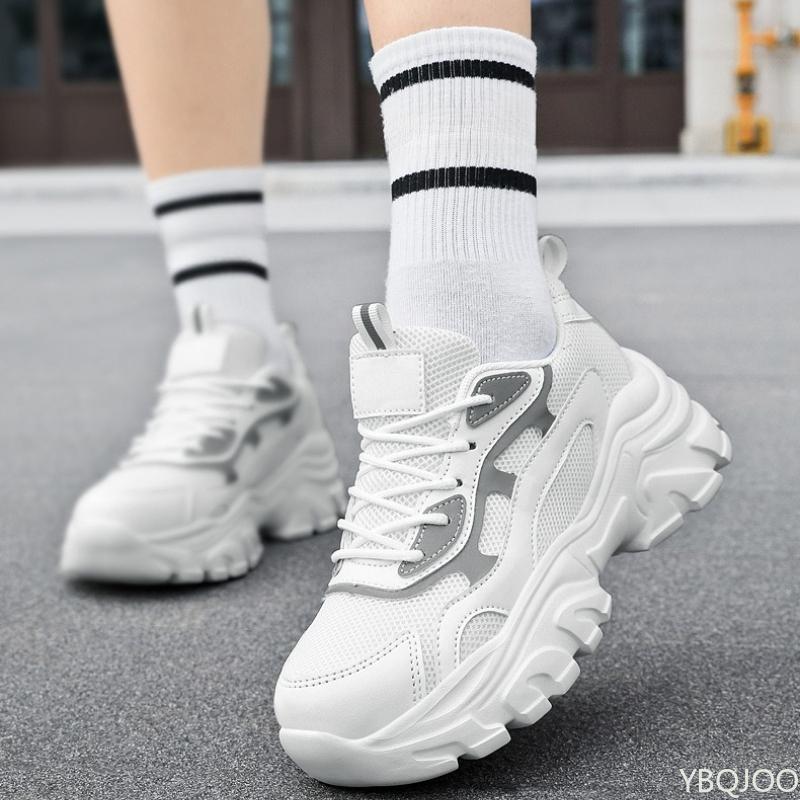 Fashion Four season mesh women's sports leisure fashionable thick soled women's shoes breathable wear-resistant non slip shoes