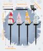 QuiExact Solar Snowman Garden Light Automatic Christmas Outdoor Decoration for and Stylish Snowman 4-Piece Set, Waterproof, On/Off, Ornament, Garden,