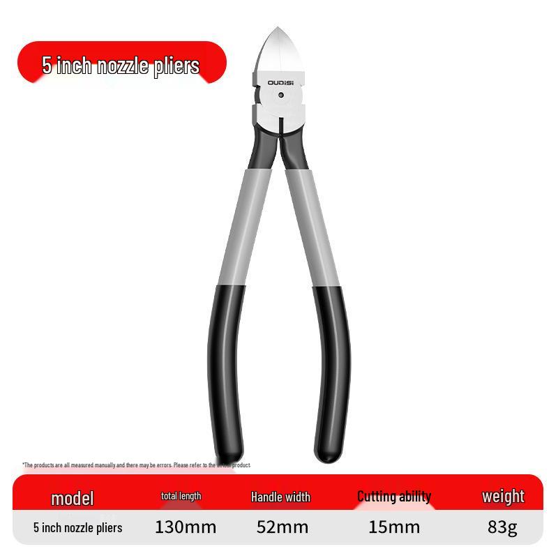 Industrial Grade Angled Cutters: High Hardness Offset Thin Jaw Pliers for Electricians and Electronic Models
