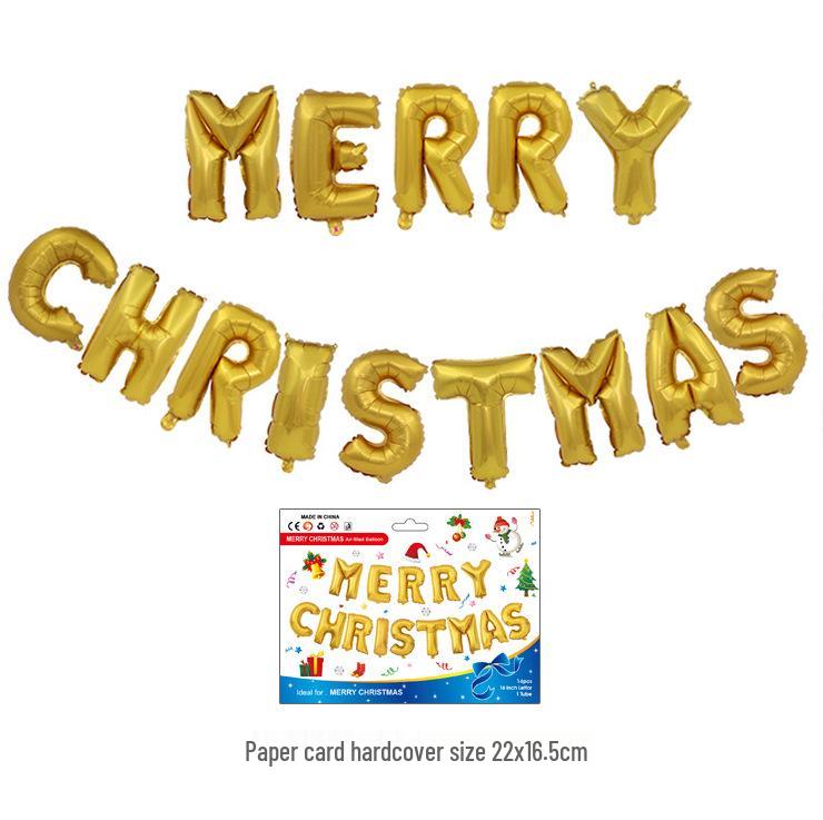 Merry Christmas Foil Balloon Set - Party Decorations