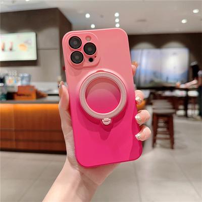 Luxury Liquid Silicone Magsafe Magnetic Stand Holder Phone Case For iPhone 11 12 13 14 15 Pro Max Lens Protector Cover On 15Plus
