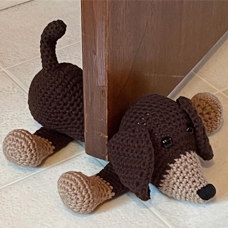 Funny Door Stopper Door Stoppers Cute Crochet Door Wedge Household Door Hardware Handmade Door Gear Windproof Floor Decorative