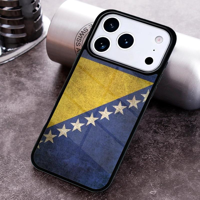 Bosnia Flag Phone Case For iPhone 17 16 15 14 13 12 11 Pro Max Plus 17Air Soft Silicone Cover