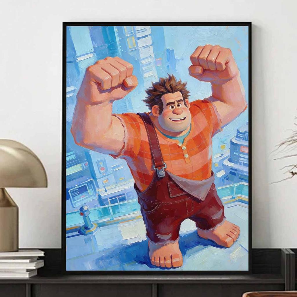 Disney WreckIt Ralph Diamond Painted Mosaic Art Painting Kit Handmade DIY Gift Home Decor