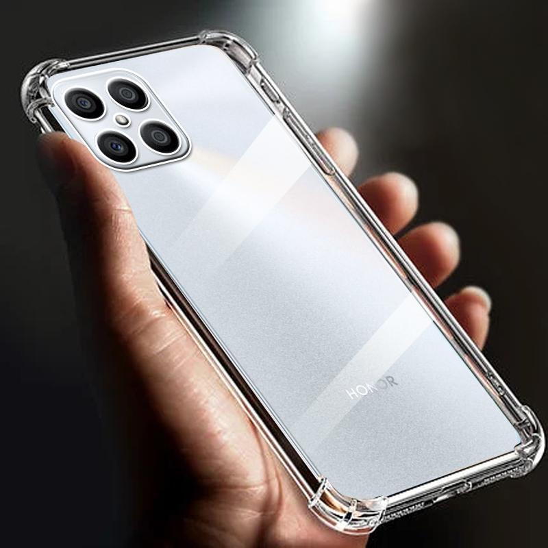 

Thickened Airbag Shockproof Clear Soft Tpu Phone Case 6.7 For Huawei Honor X8 case 4G Transparent Back Cover TFY-LX funda cases