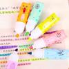 6Pcs Chisel Tip Highlighter Marker, Cute Marker Pen, Cartoon Macaron Highlighter No-Bleed Ink Markers for Journaling, Planners, and Office Documents