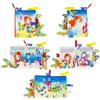 0-36M Baby Early Learning Toy Tail Cloth Book Parent-child Interactive Sound Paper Puzzle Cloth Book Rattle