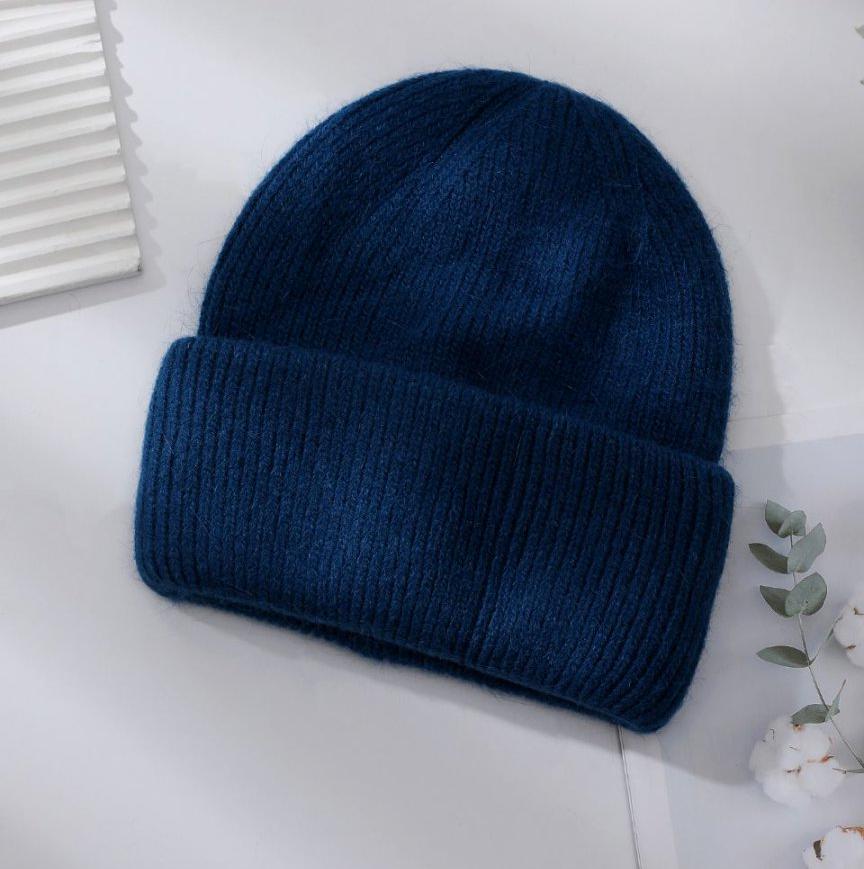 Winter Hat For Women Men Unisex Soft Thick Rabbit Fur Beanie Thermal Keep Warm Casual Baggy Cap Bonnet Snow Outdoor Cold Weather