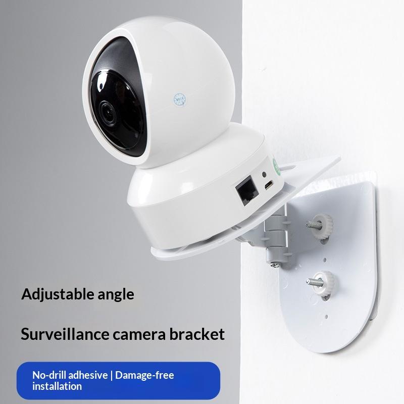 Glue Base L Shaped PTZ Camera Wall Mount Bracket Nail Free Easy Fix for Offices Living Rooms or Entrances