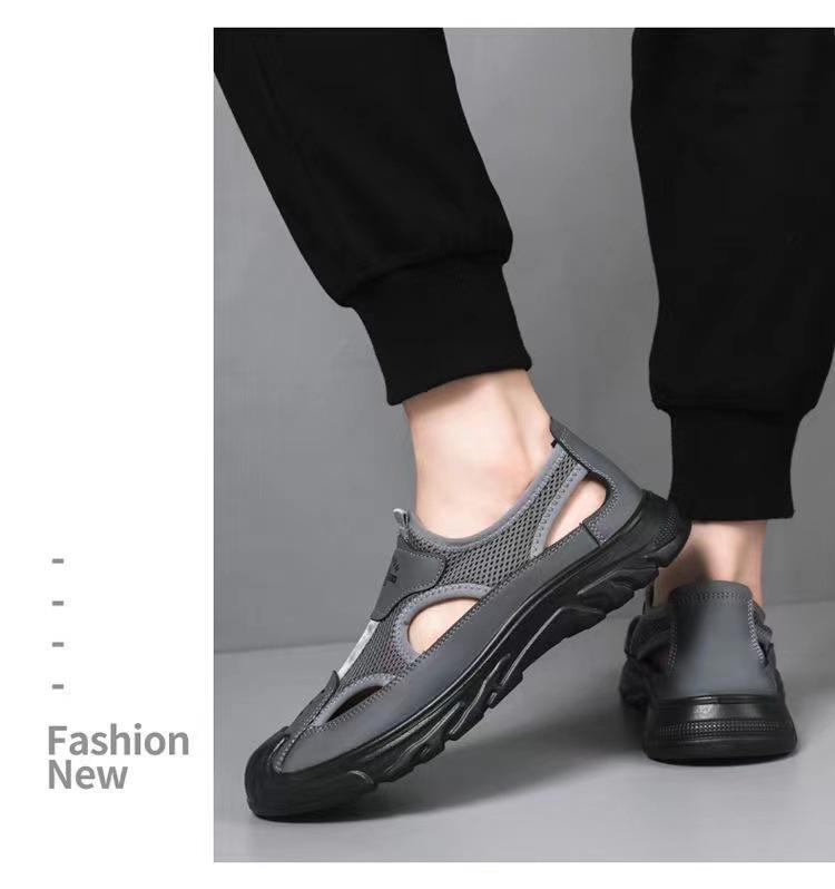 Men's Non-Slip Sports Casual Beach Shoes: Stylish Summer Breathable Mesh Sandals