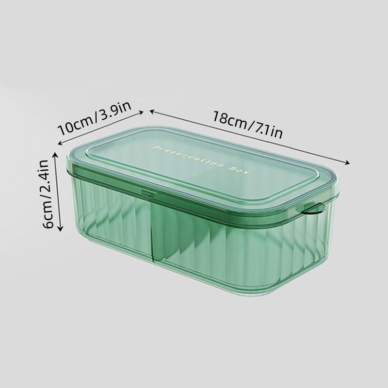 Refrigerator Fresh-keeping Box Kitchen Ingredient Storage Box Compartment Onion, Ginger, Garlic Grain Box Snack Fruit Sealed Box