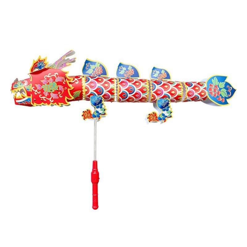New Year Dragon Dance Craft DIY LED Light for Chinese Spring Festive Handheld Garlands Hangings Dragon 1