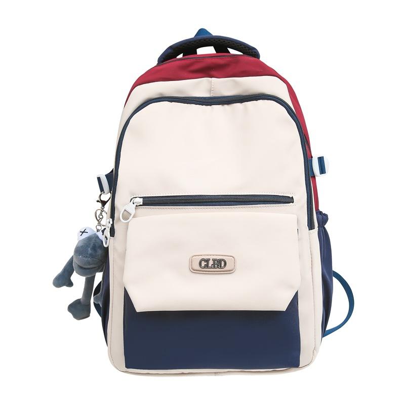 Schoolbag1011 new weight reduction simple backpack junior high school student high school student schoolbag large capacity casual backpack