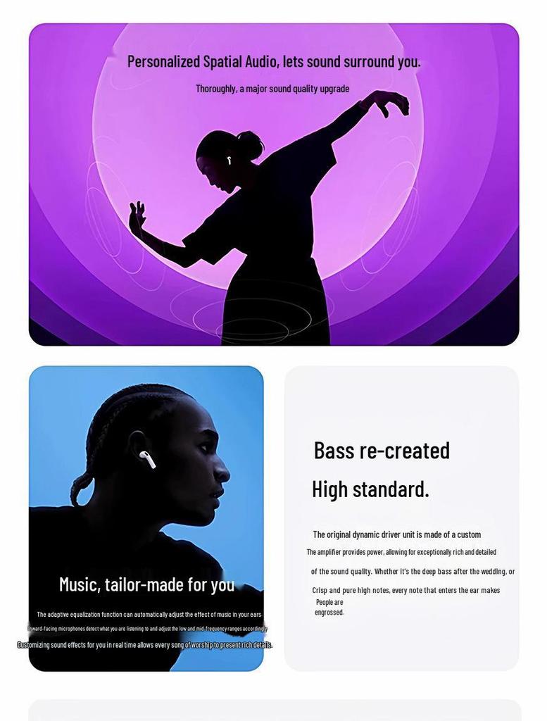2025 Huaqiangbei Pro3 Bluetooth Earphones: Active Noise Cancelling for Apple Devices