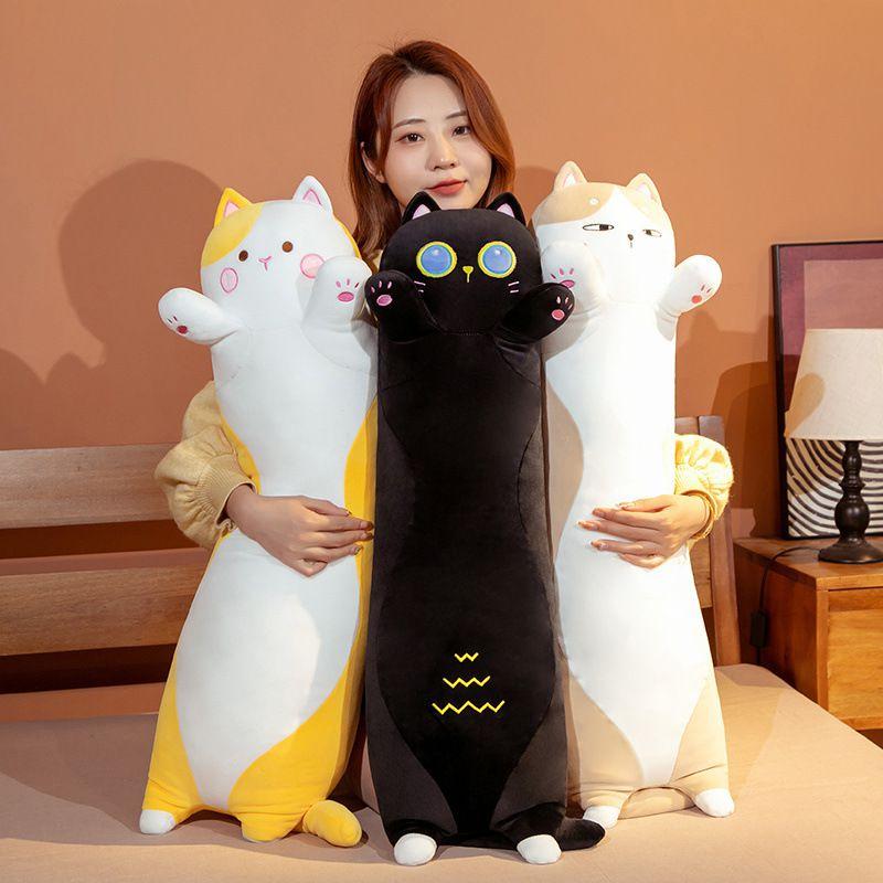 Bigger Fuller Cartoon Cat Plush Pillow Toy For Complete Envelopment 35in-51in