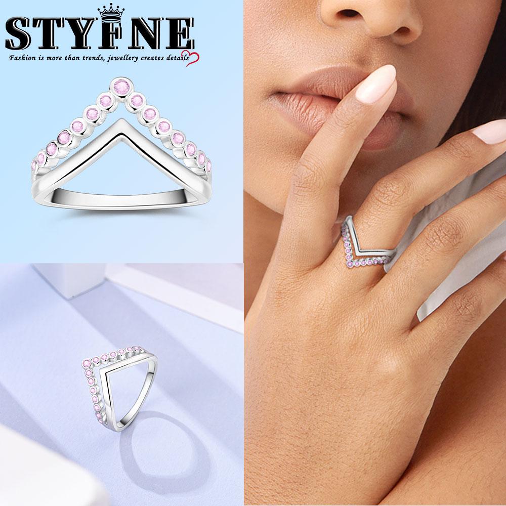 Valentine Day Engagement Ring copper Heart, Red, Pink, White, Blue Ring for Women Holiday Jewellery Gift High Quality