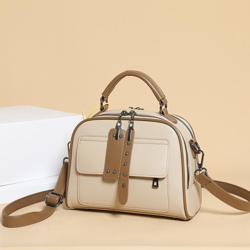 Handbag Bag Women'S Messenger Bag Simple And Versatile Shoulder Bag Premium Texture Multi-Layer Mother Bag