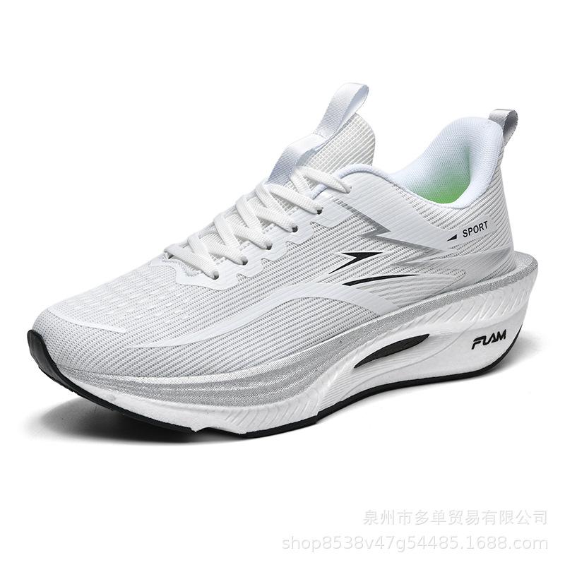 

Couple carbon plate ultra-light rebound casual sports shoes autumn men s and women s physical training shoes comfortable running shoes 34 белый