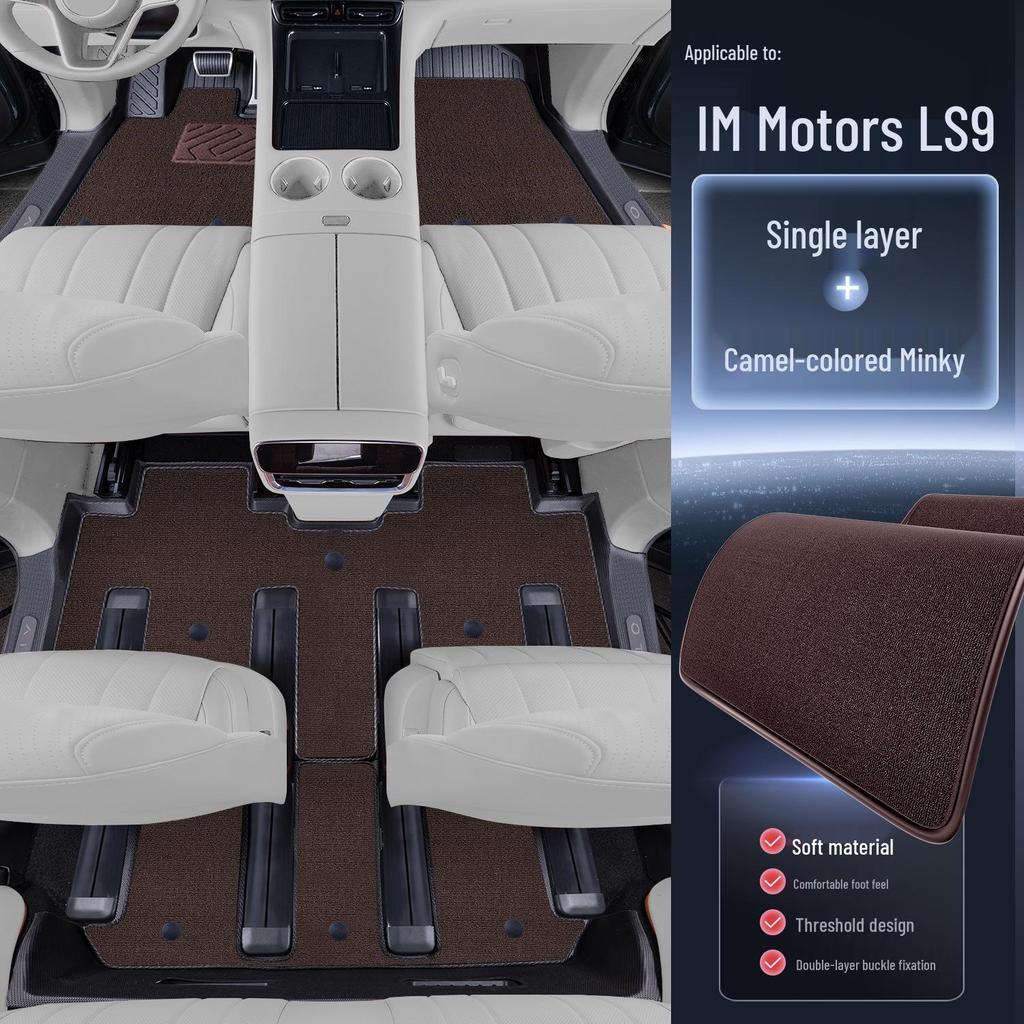 IM LS9 Full Coverage TPE Floor Mats for New Model Car Interior Decoration