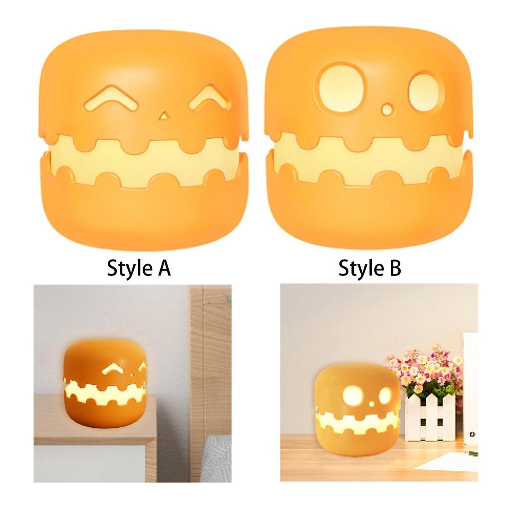 Pumpkin Night Light Mini Pumpkin LED Lantern Cute Rechargeable Halloween Lights