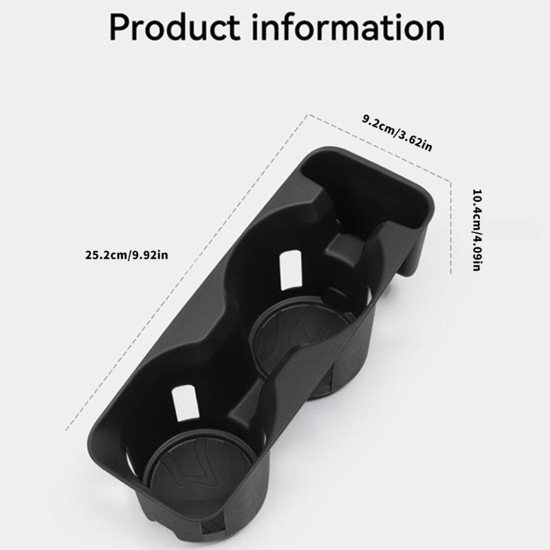 TPE Cup Holder Insert Protector for Select Model SUVs Featuring Antislip Surfaces Easy Cleaning Maintenance