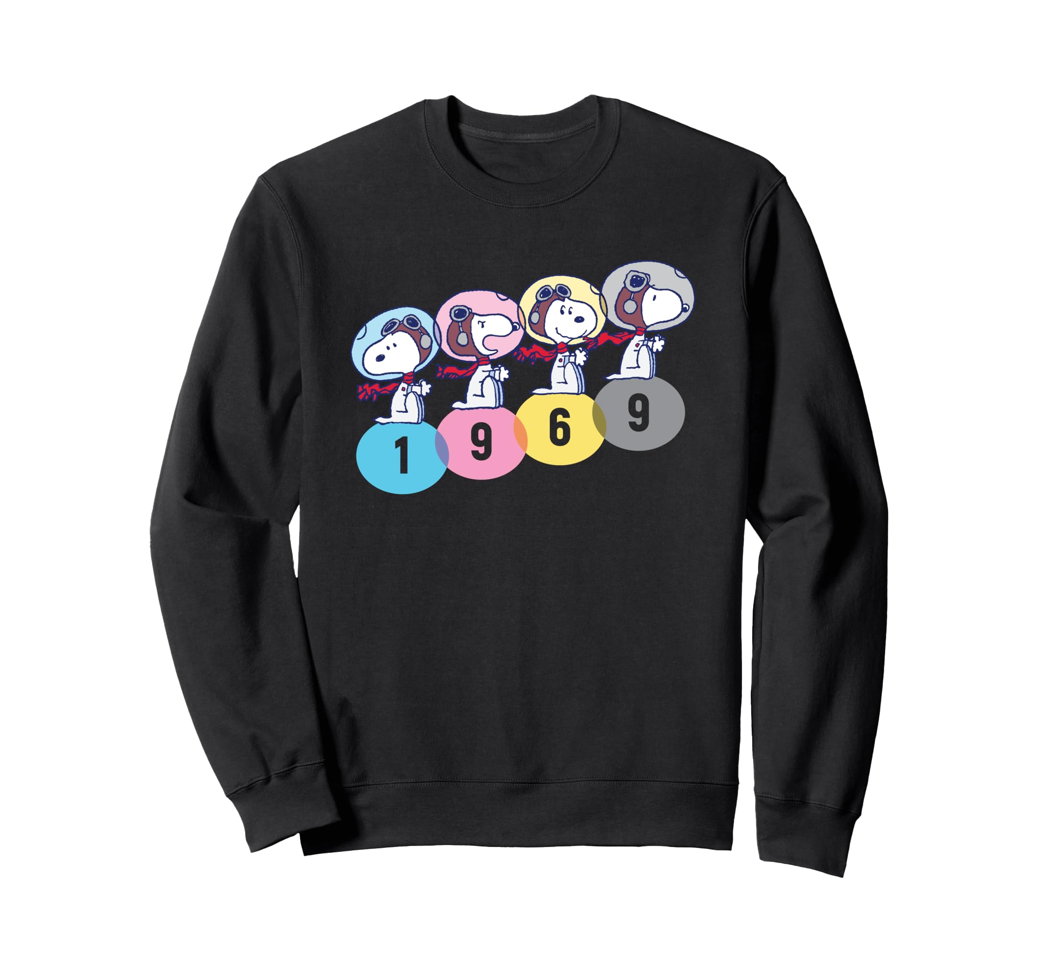

Peanuts Snoopy 1969 Moon Landing Montage Sweatshirt чёрный