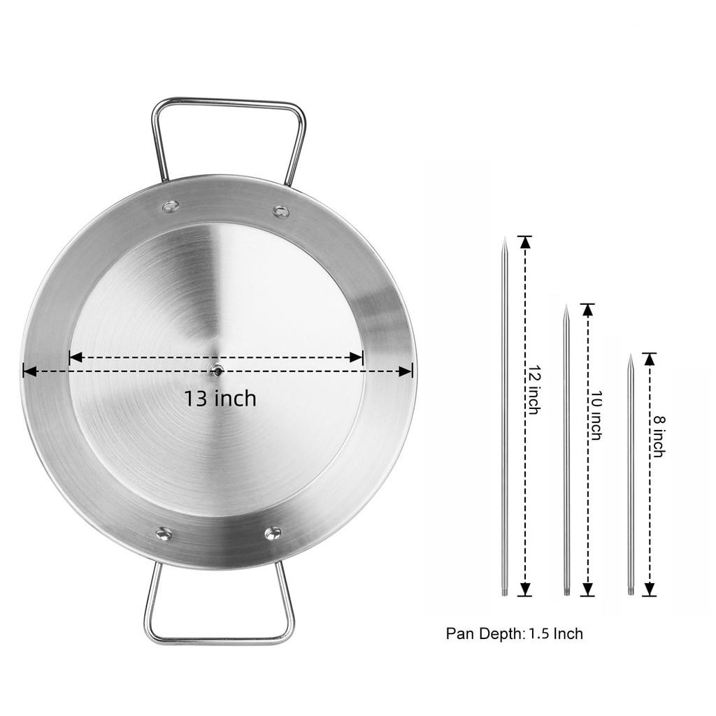 Vertical Rotisserie Stainless Steel Grill Skewer Set With Removable Racks For Outdoor Barbecue