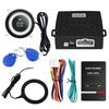 EASYGUARD Ec004 Smart RFID Car Alarm System with Push Engine Start Button and Keyless Go Compatible with Most 12V DC Vehicles System,