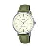 Casio Analog Quartz Women's Watch LTP-VT03L-3B Cream/Green Leather Band
