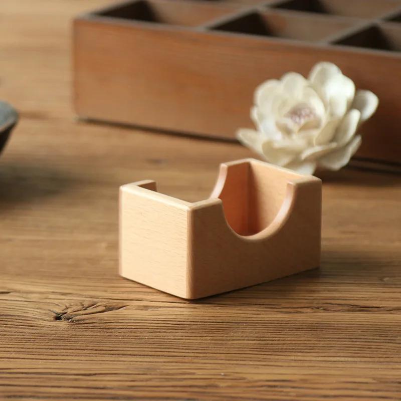 1/6 Stück Walnuss Holz Untersetzer Set Dekorative Runde Tischmatte Hitzebeständiges Pad Japanische Getränkeuntersetzer Heimdekor