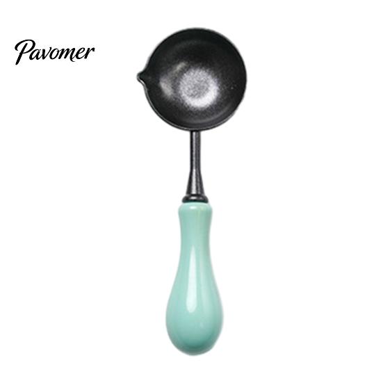 Non Stick Wax Spoon Seal with Ergonomic Handle, Non-Stick Sealing Stamp Melting Spoon, Anti Scalding Warmer for Envelope & Letter Art Crafts Crafting