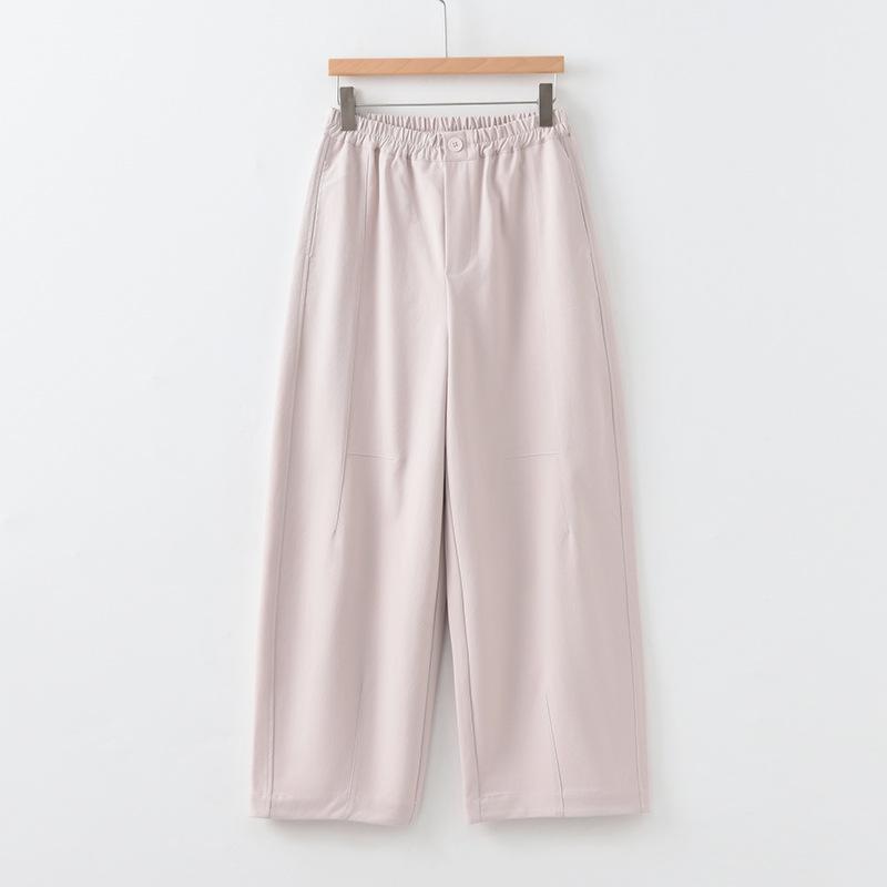 

Deer & Andy Women s Spring Elastic Waist Loose Casual Pants - Anti-Wrinkle Drape Lantern Design M (85-105 lbs)