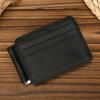 Genuine Leather Money Clip Purse For Men Women Cash Clip Wallets Male Short Wallets Card Holder Multi Cards Short Purse for Man