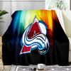Colorado Avalanche Blanket Flannel Throw for Sofa, Travel, Camping, Livingroom, Office, Chair and Bed Soft and Warm Holiday Birthday gifts