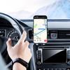 Car Phone Holder with Automatic Clamping Design Phone Stand One-Hand Operation Adjustable Angle Car Mount for Air Vent