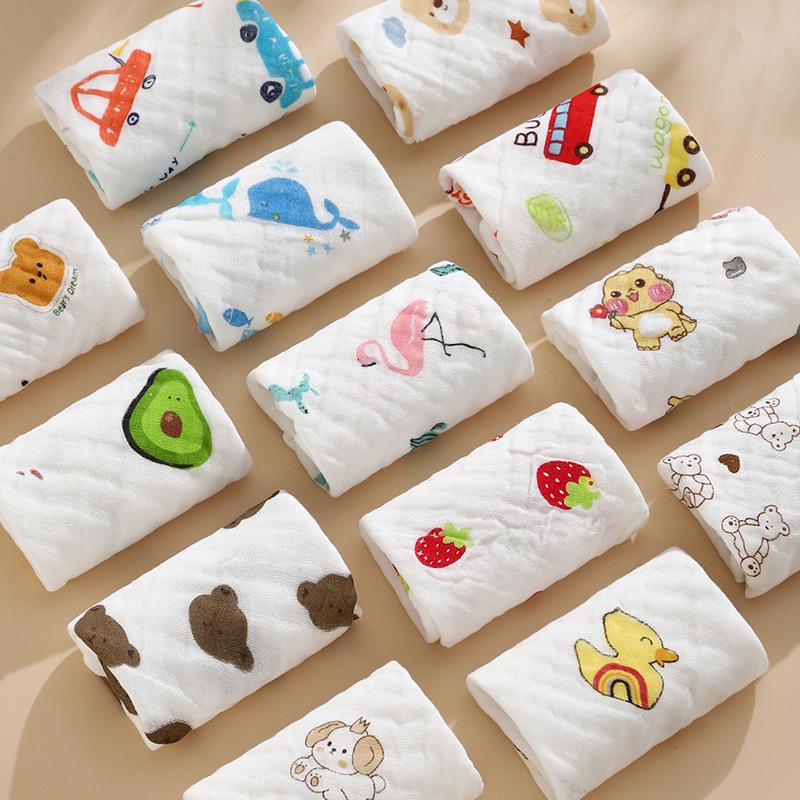 Six-Layer Pure Cotton Baby Bib & Towel Set