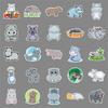 50 Hippo Graffiti Personalized Cartoon Animal Children's DIY Mobile Phone Case Water Cup Suitcase Sticker Waterproof