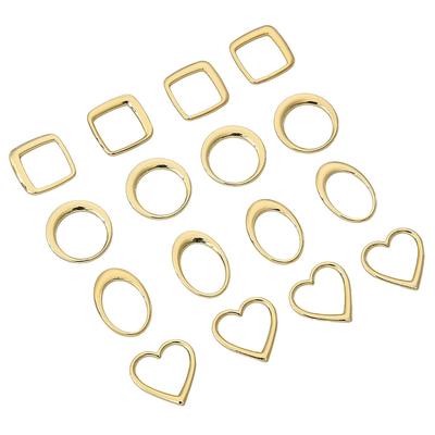 2 Stücke Kupfer Hohl Herz Runde Diamant Ohrringe Für DIY Schmuck Machen Handwerk Zubehör