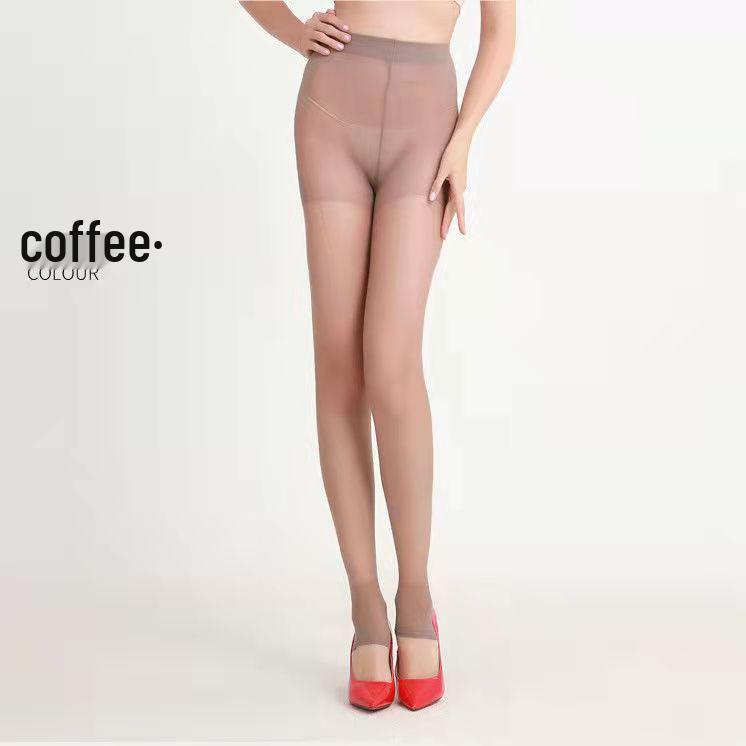 Women's Ultra-Thin Summer Step-On Pantyhose - Anti-Snag, Skin Color or Black Pineapple Leggings