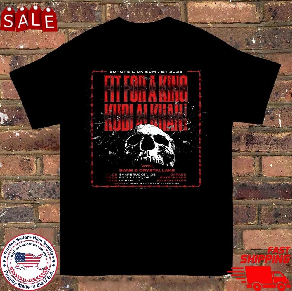 Kublai Khan TX Fit For A King Summer Tour T Shirt Full Size S-3XL Unisex T-Shirt XL