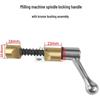 Turret Milling Machine Parts: Machine Head, Workbench, Guide Rail Screws, Spindle Lock, Adjustable Handle
