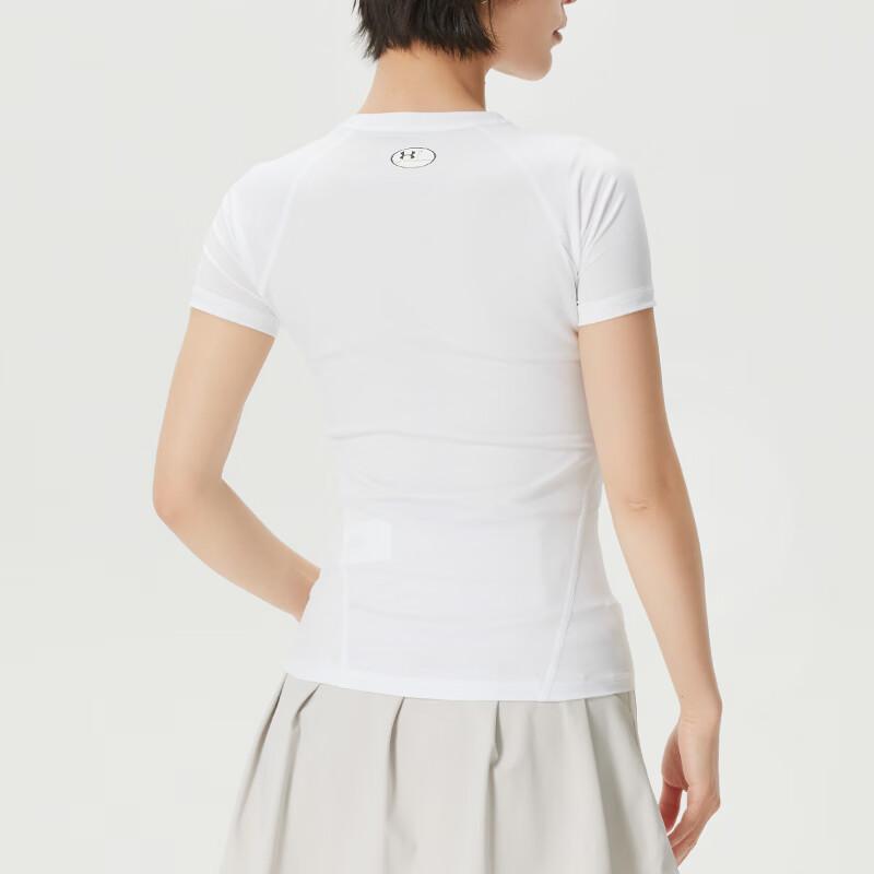 Under Armour Breathable Quick-Dry Training Yoga T-Shirt Women tops 1365460-101