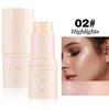 4PCS Clubday Q Matte Jelly Blush Rouge All-in-One Makeup Facial Contour Grooming Brightening Stick