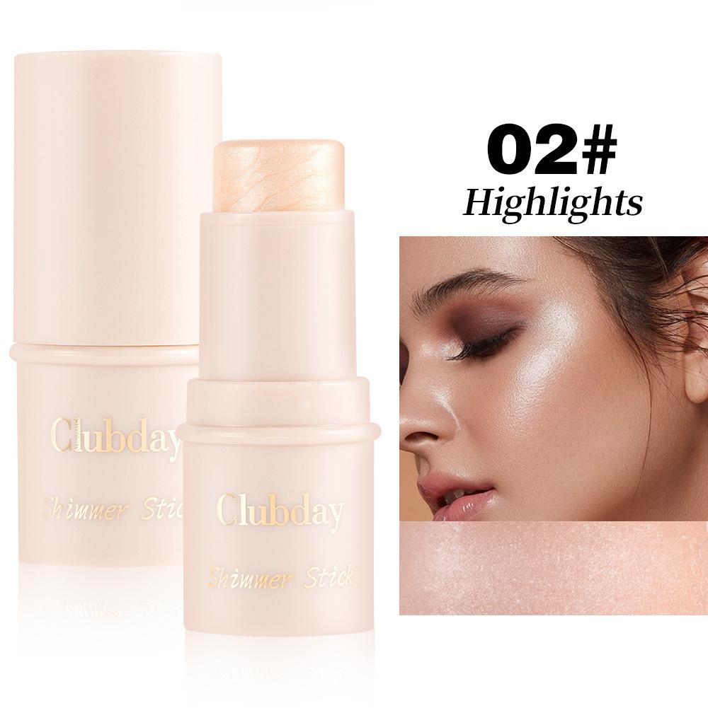 4PCS Clubday Q Matte Jelly Blush Rouge All-in-One Makeup Facial Contour Grooming Brightening Stick