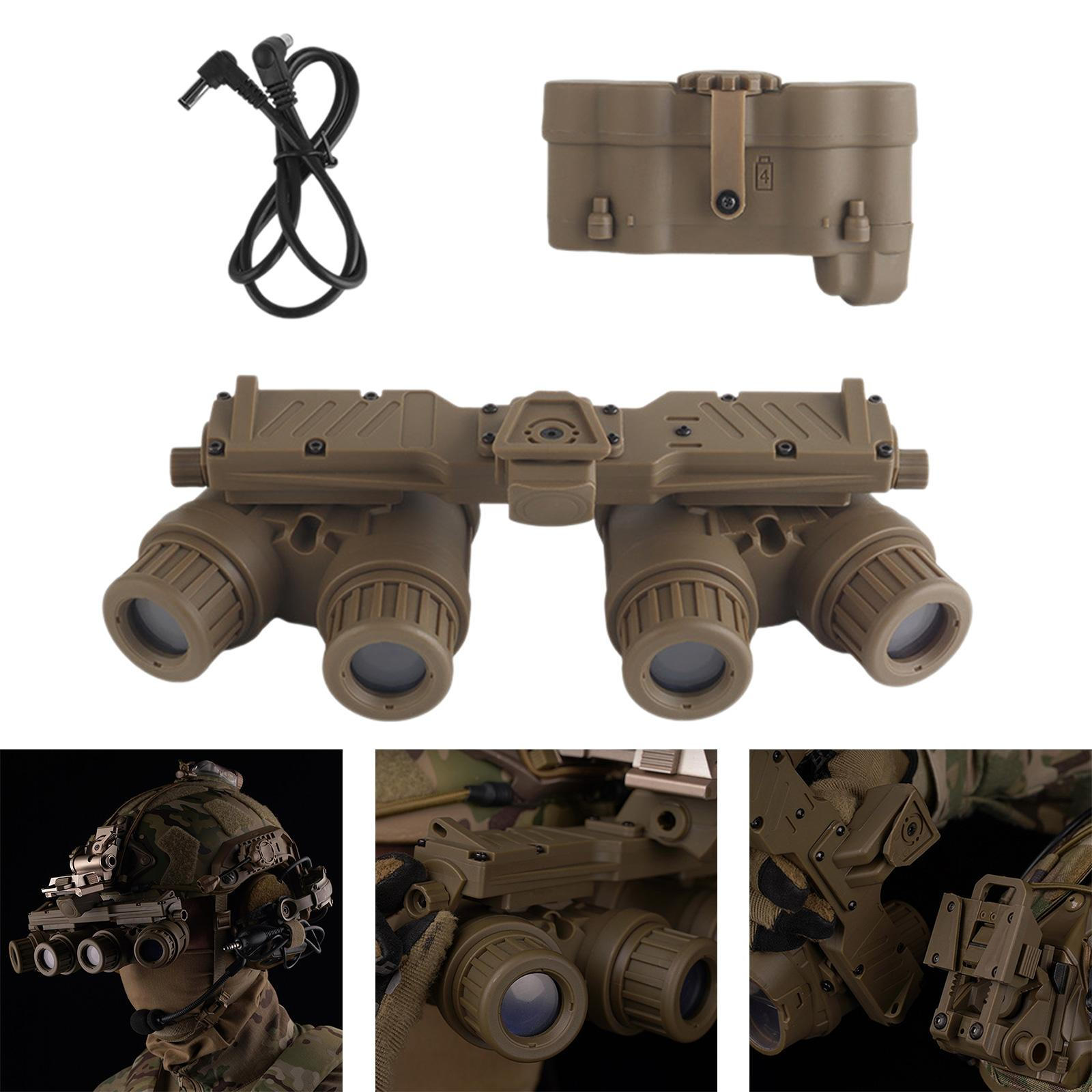 

Окуляри нічного бачення Модель Біноклі Без Функцій Косплей Обладнання Компактні Gpnvg 18 Подарунок Nvg Макет коричневий