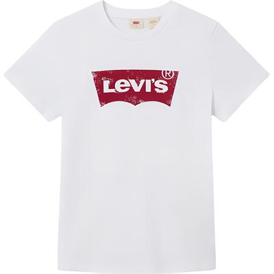 Levis Soft Comfortable Casual Round Neck Short Sleeve T-Shirt Women Tops White 002A4-0000