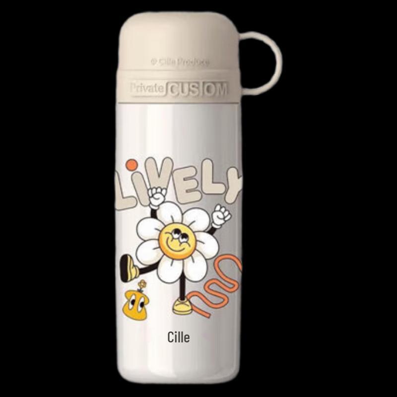 Xile 450ml Dual-Drink Stainless Steel Insulated Tumbler